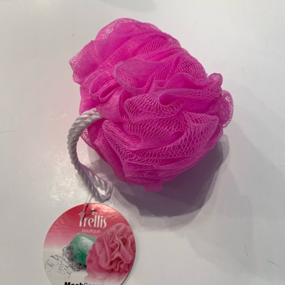 Trellis Pink Mesh Sponge - Picture 5 of 6